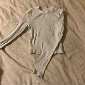 TNA from aritzia long sleeve cropped shirt